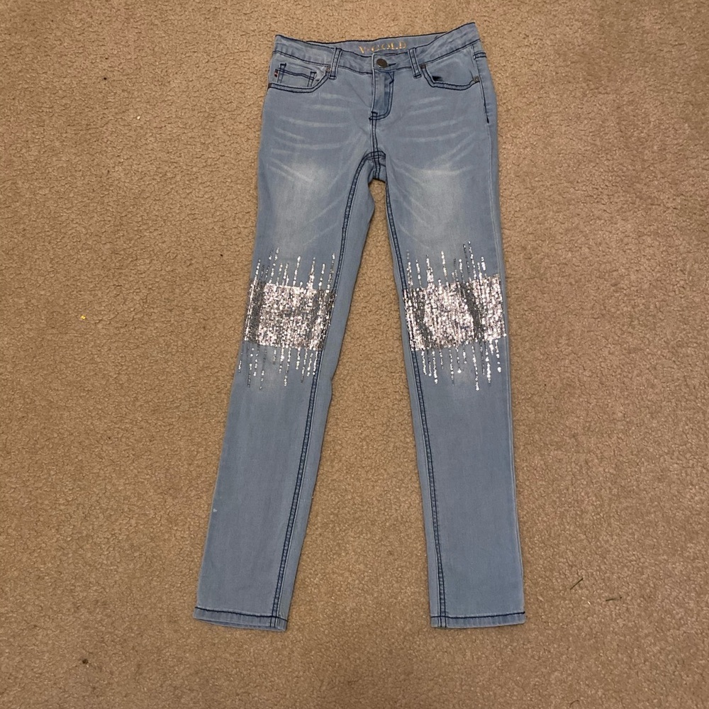 V Gold Girls Size 12 Jeans with sequence